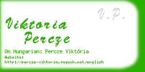 viktoria percze business card